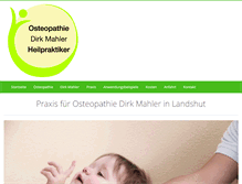 Tablet Screenshot of osteopathie-landshut.de